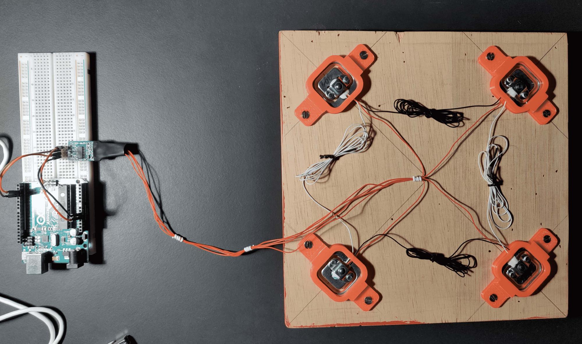 Cheap weight cell measurement setup