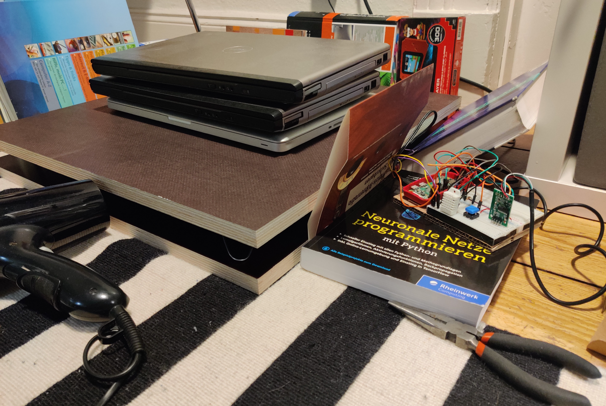 Embarrasing experiment to calibrate the weight cell with temperature