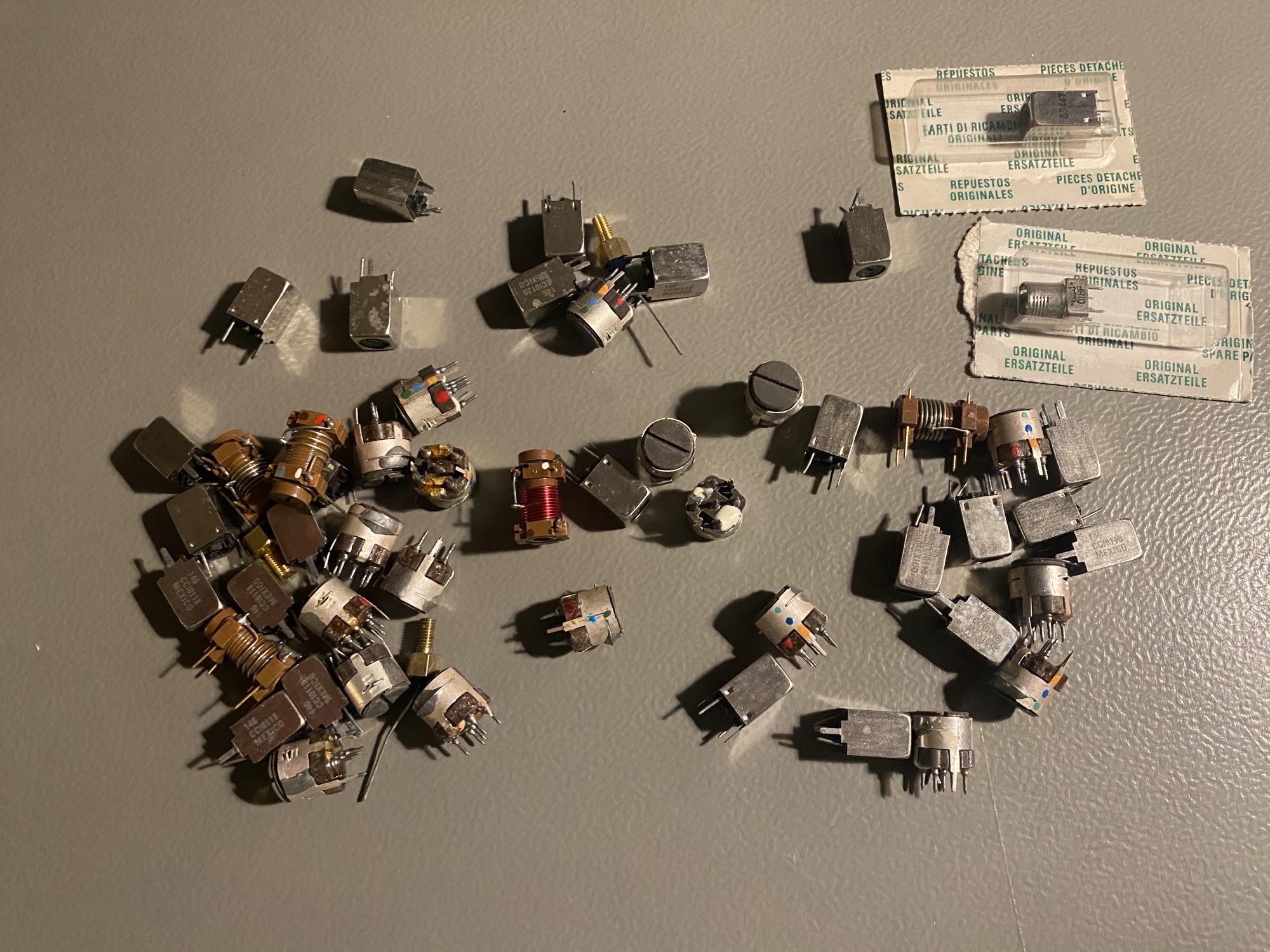A bunch of old bandpass filters