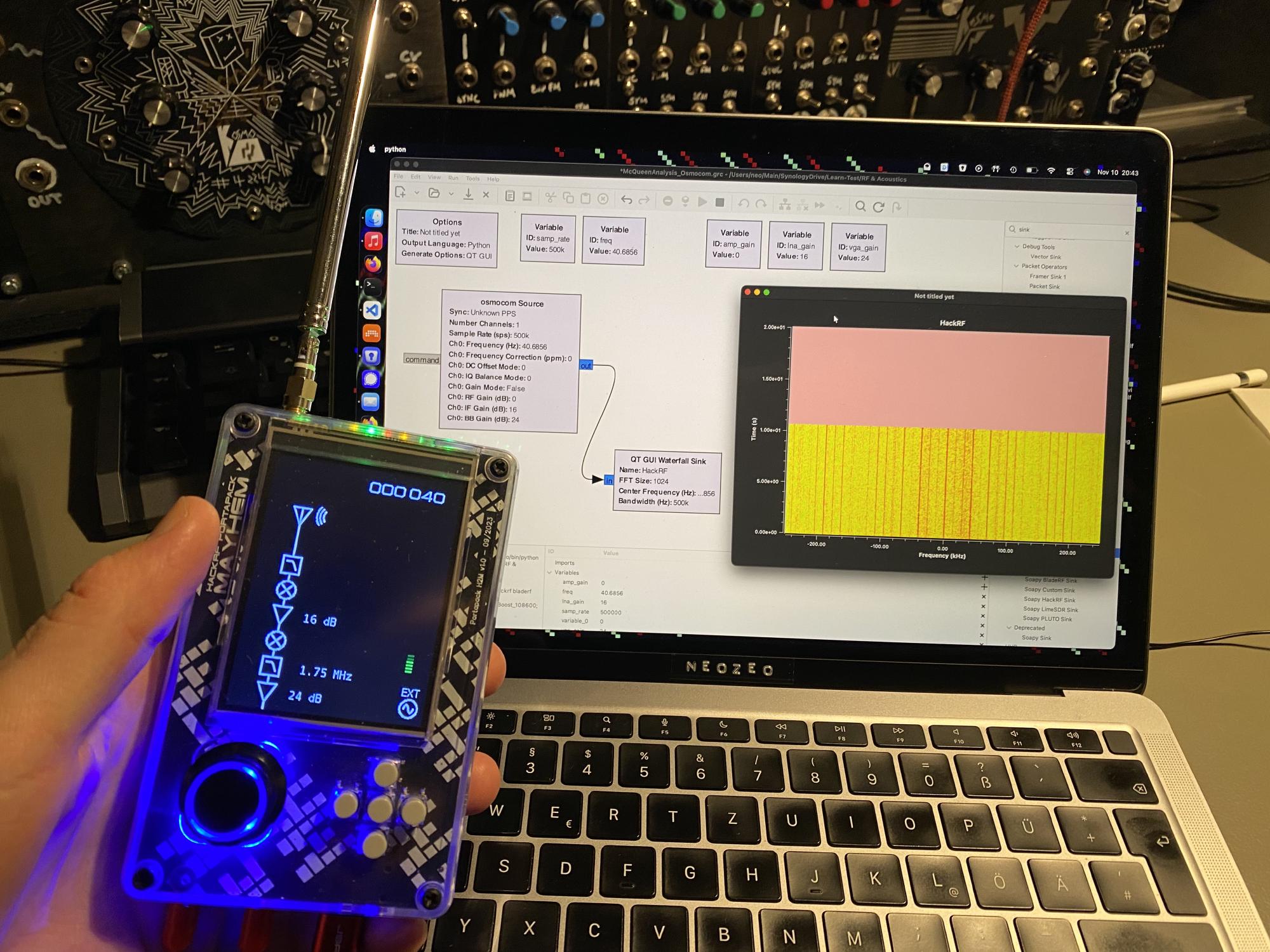 GNU Radio Companion in action